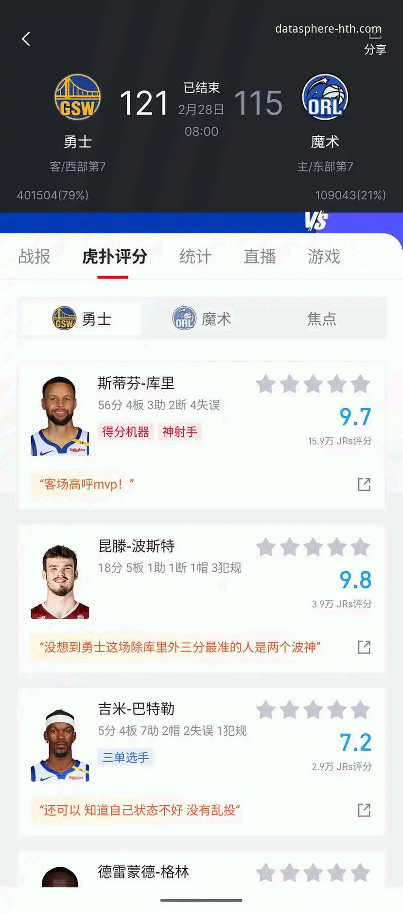 如何利用体育数据深度分析，解读一场NBA对攻大战的胜负密码